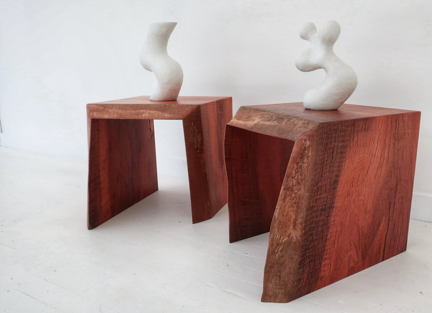 Blue Gum Side Tables - Pair